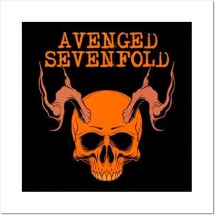 avenged demon skull Posters and Art